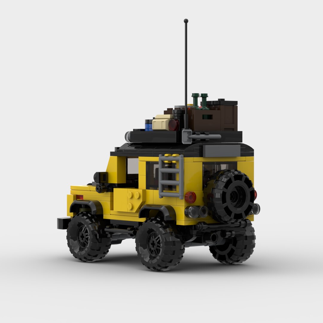 Land Rover Defender Classic Building Kit — Side View | Rova
