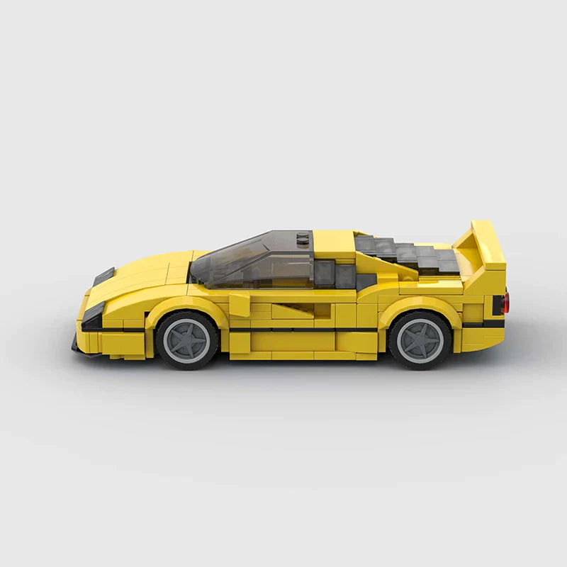 Ferrari F40 Building Kit — Side View | Rova