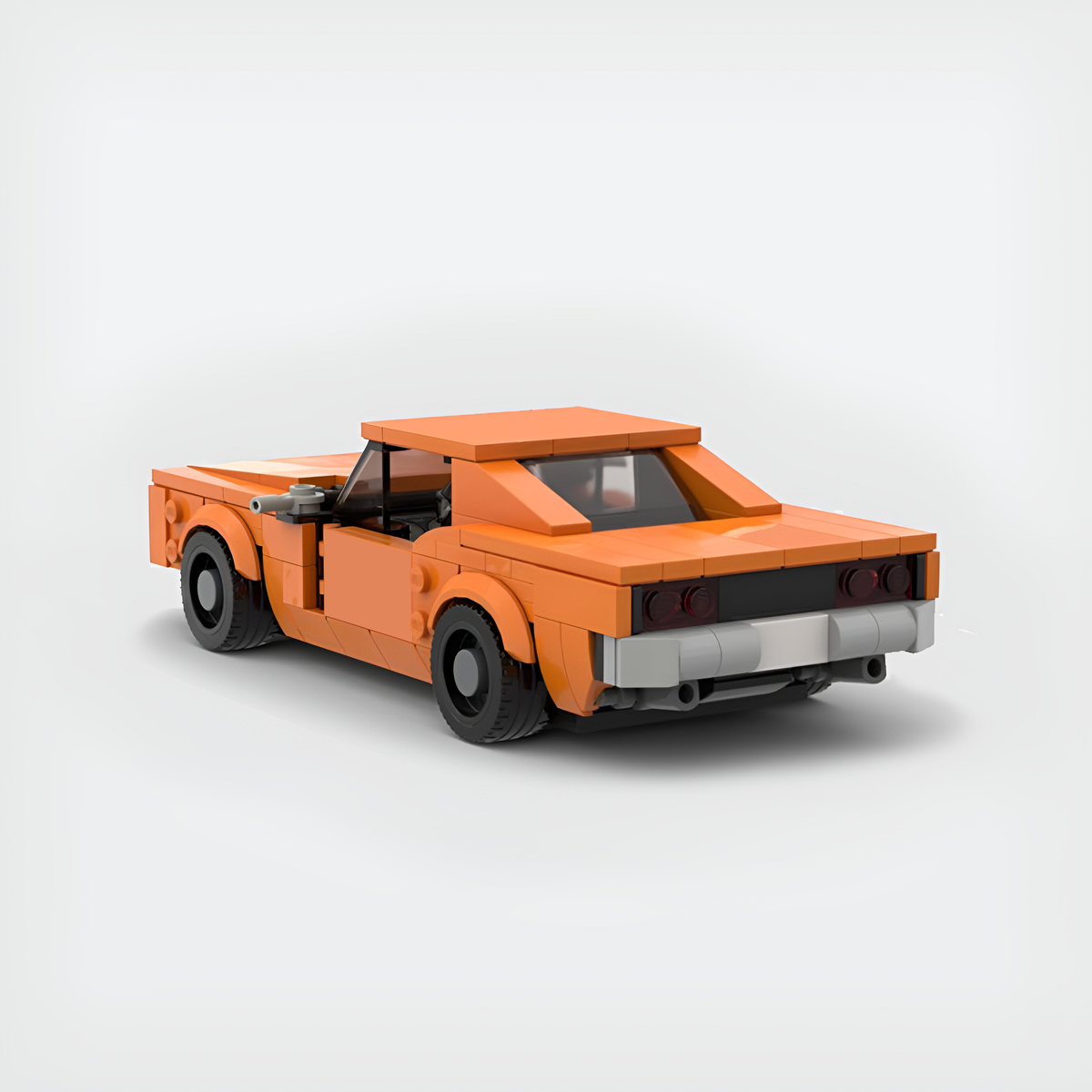 Dodge Charger | Dukes of Hazzard Building Kit — Rear View | Rova