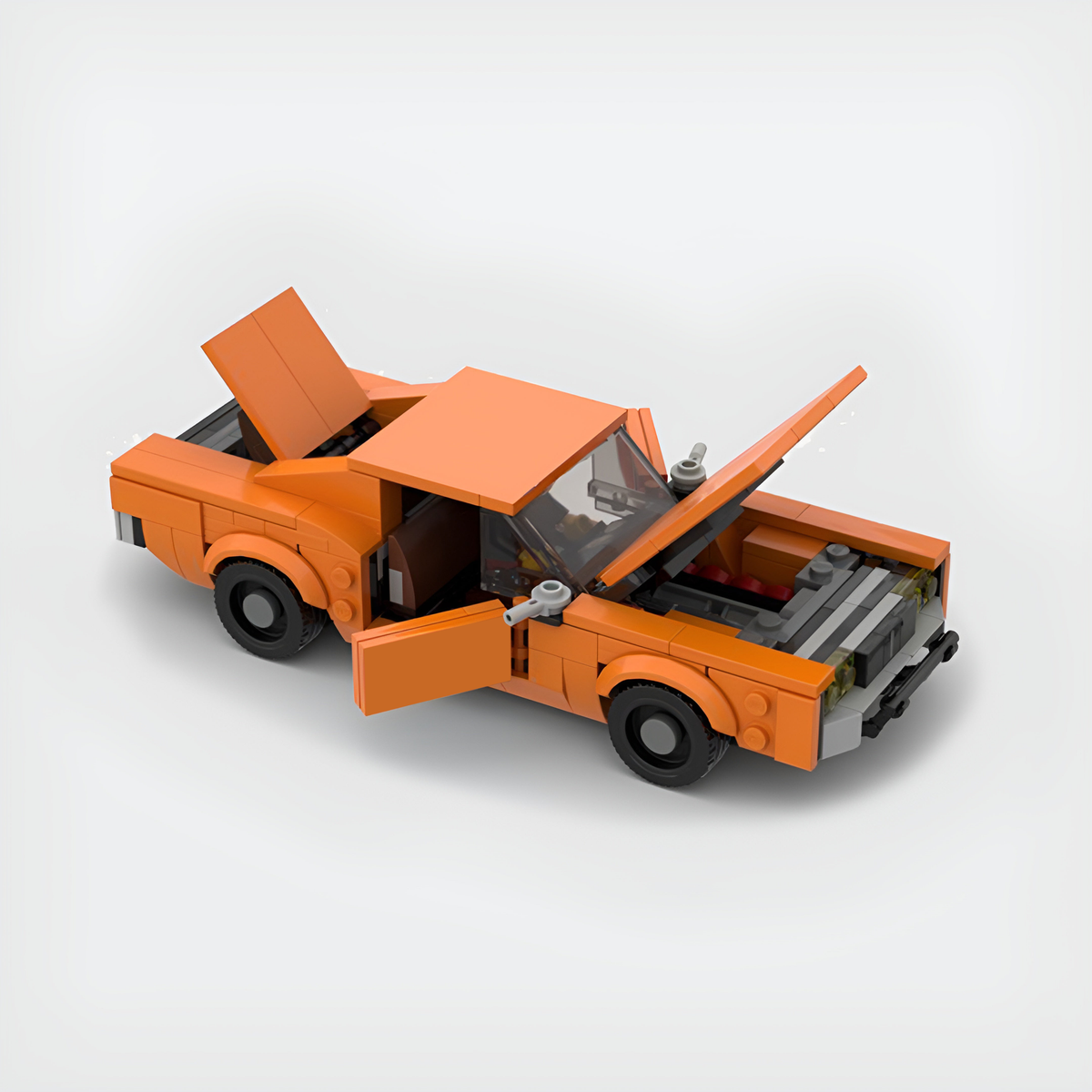 Dodge Charger | Dukes of Hazzard Building Kit — Detail View | Rova