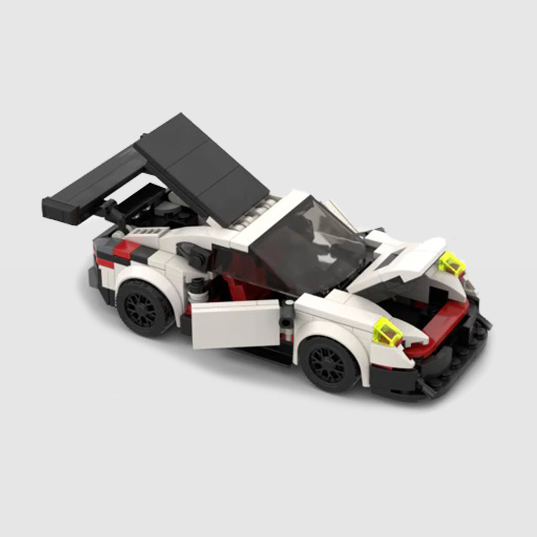 Porsche 911 GT3 RSR Building Kit — Side View | Rova