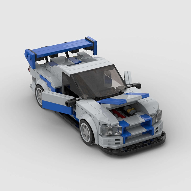 Nissan R34 Skyline GT-R Fast & Furious Building Kit — Detail View | Rova
