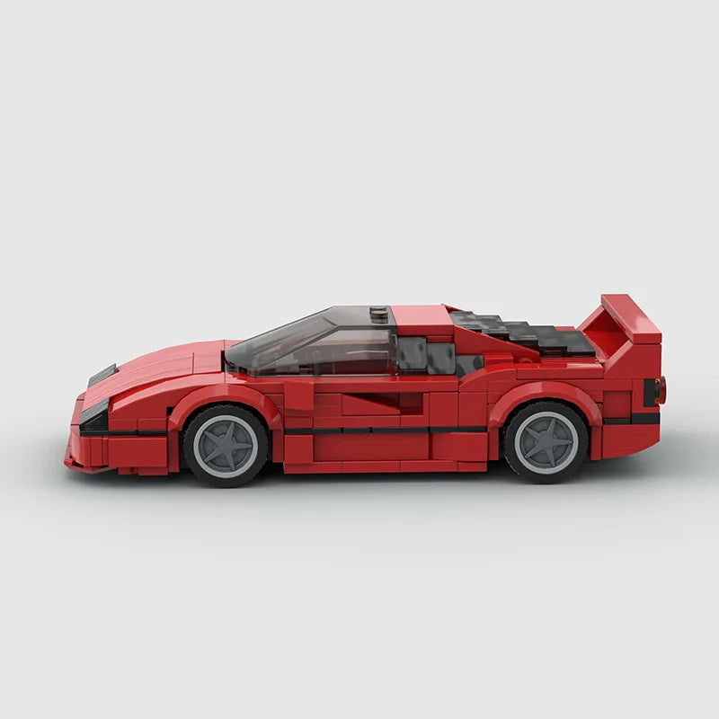 Ferrari F40 Building Kit — Side View | Rova