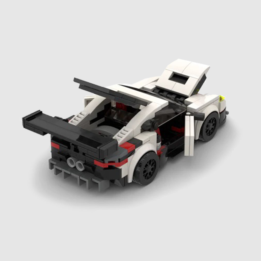 Porsche 911 GT3 RSR Building Kit — Rear View | Rova