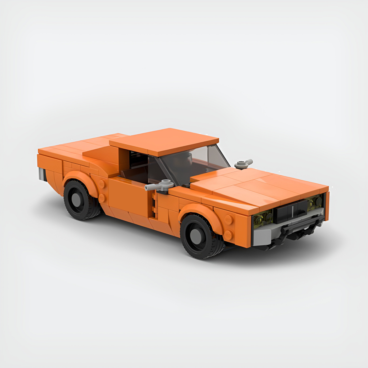 Dodge Charger | Dukes of Hazzard Building Kit — Side View | Rova