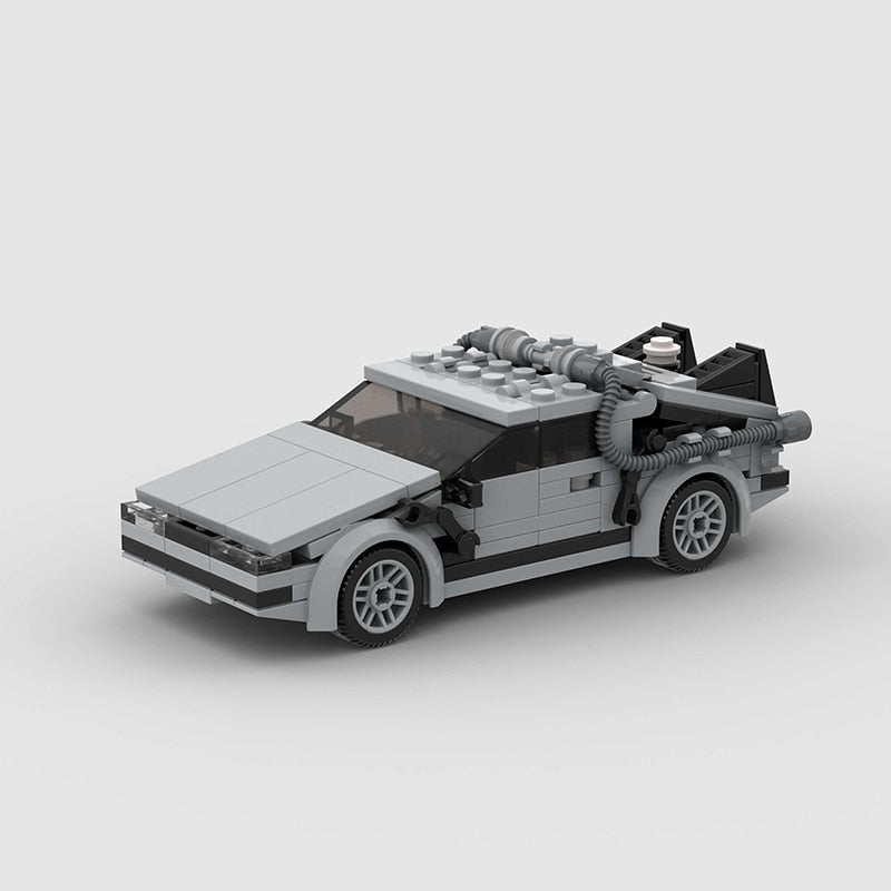 DMC DeLorean | Back to the Future Building Kit — Detail View | Rova