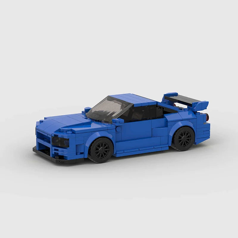 Nissan R34 Skyline GT-R Building Kit — Side View | Rova