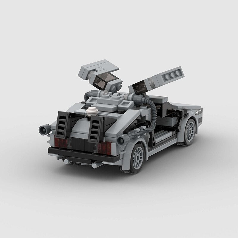 DMC DeLorean | Back to the Future Building Kit — Top View | Rova