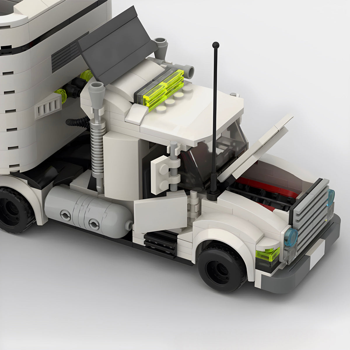Big Rig Car Transporter Building Kit — Detail View | Rova