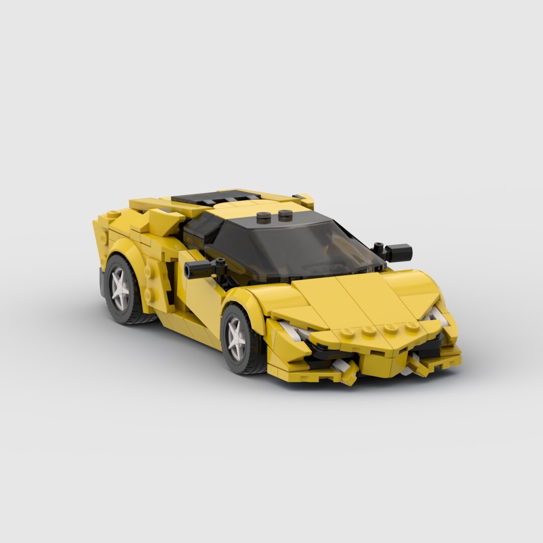 Lamborghini Aventador Building Kit — Side View | Rova