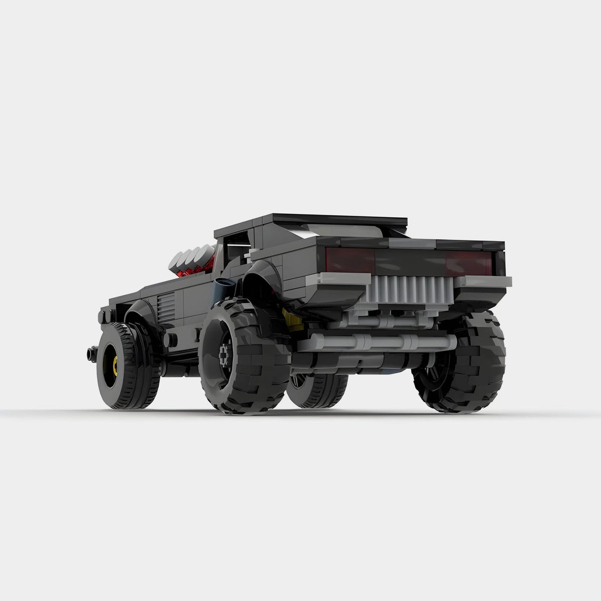Dodge Challenger | Cyberpunk Building Kit — Side View | Rova