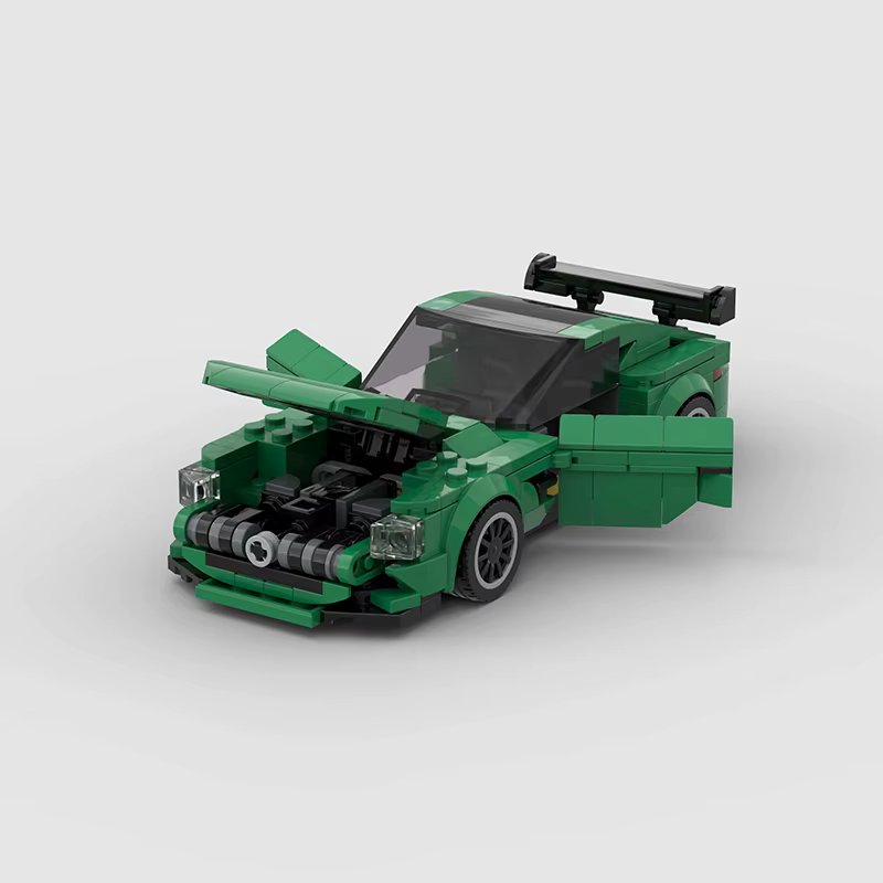 Mercedes Benz AMG GTR Building Kit — Side View | Rova
