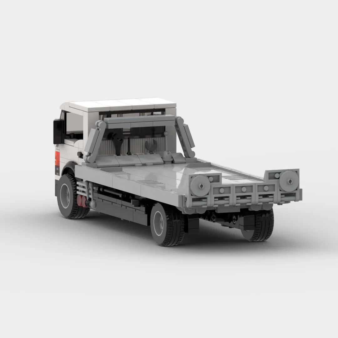 Flatbed Tow Truck Building Kit — Top View | Rova