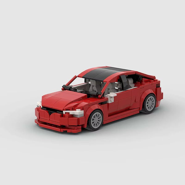 Tesla Model S Plaid — 1:24 Scale LEGO-Compatible Building Kit