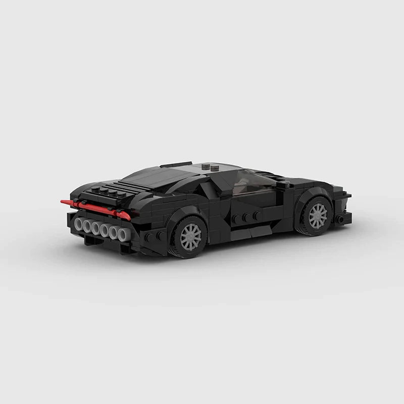 Bugatti La Voiture Noire Building Kit — Rear View | Rova