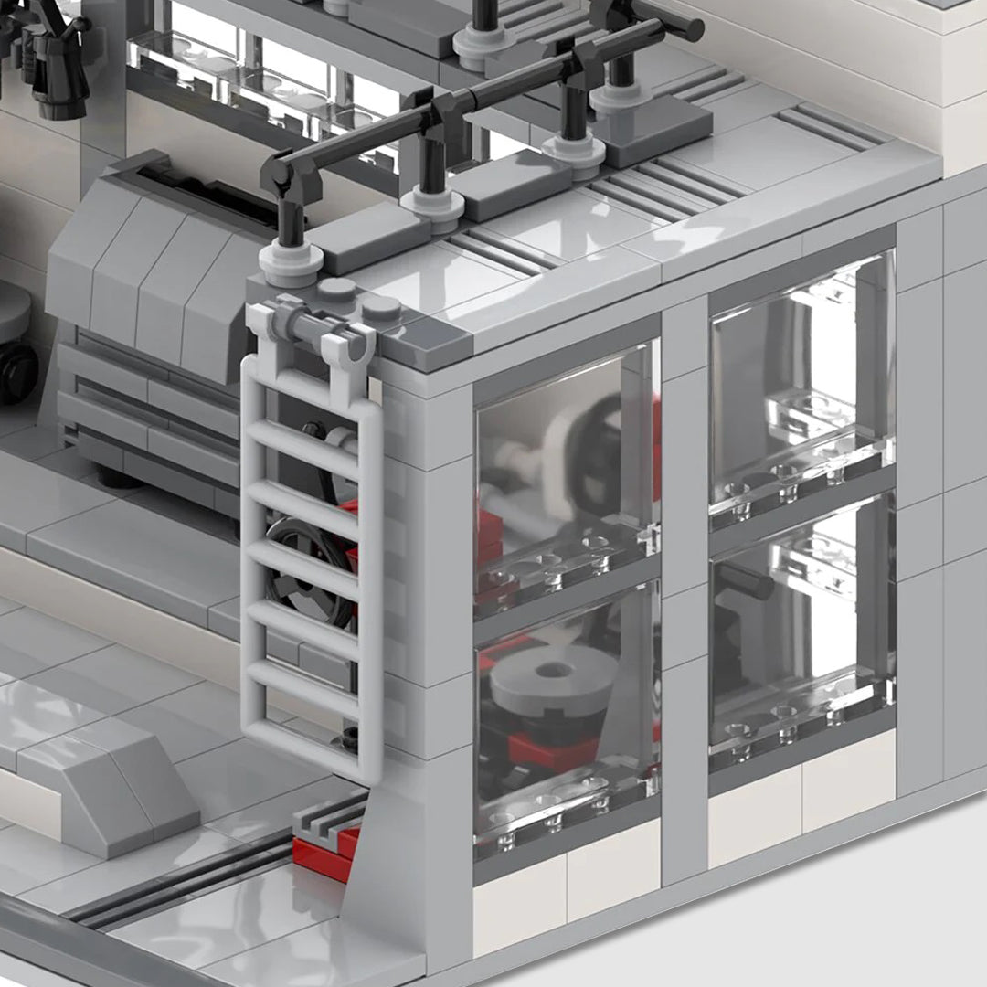 Mechanics Workshop Building Kit — Interior View | Rova