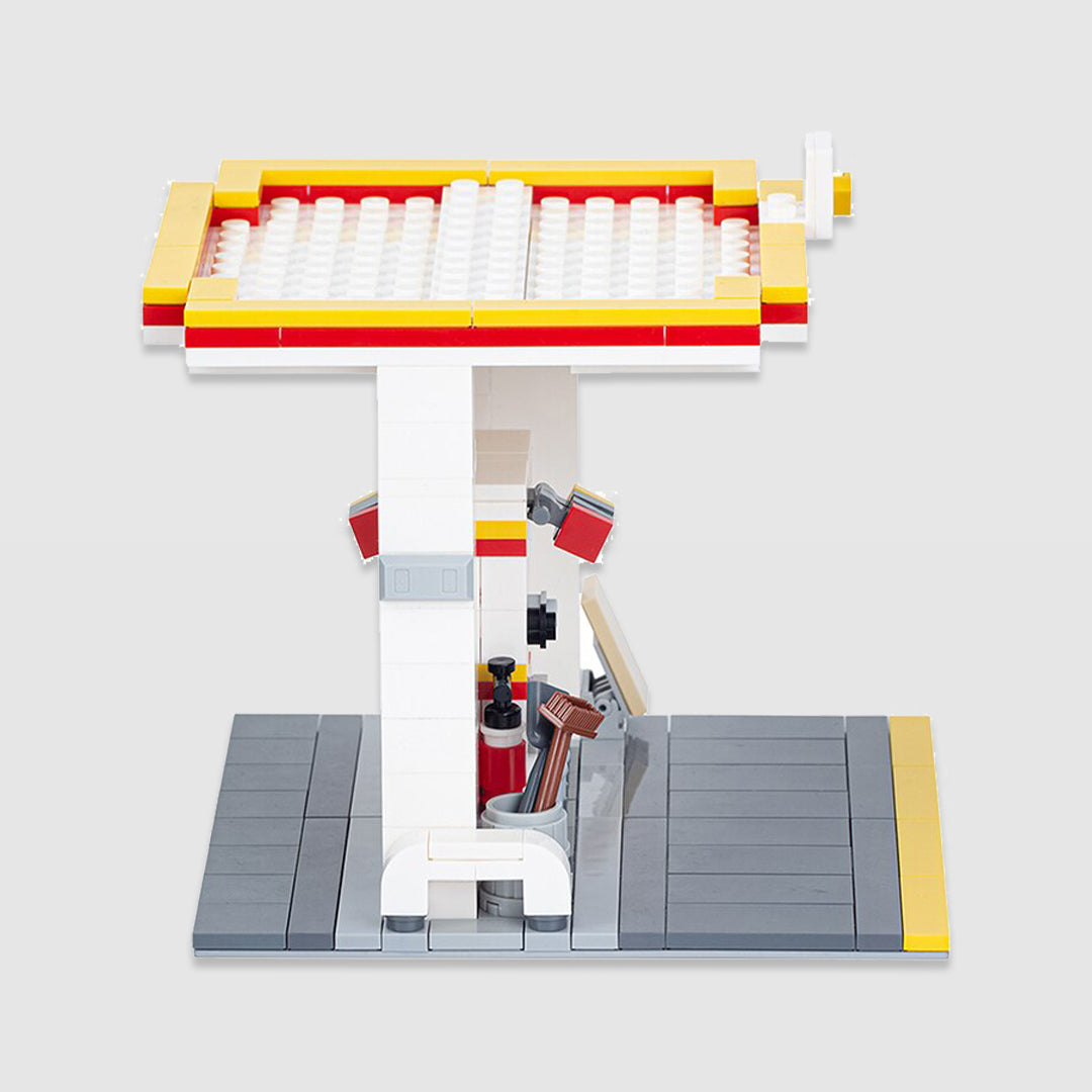 Gas Station Building Kit — Detail View | Rova