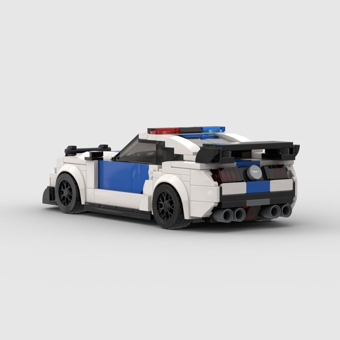 Ford Mustang Police Interceptor Building Kit — Rear View | Rova