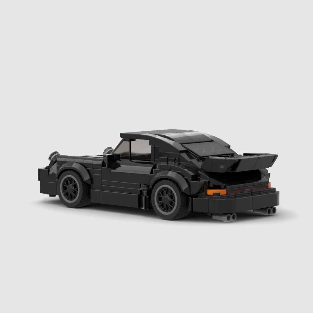 Porsche 911 Turbo Blackbird | Wangan Midnight Building Kit — Side View | Rova