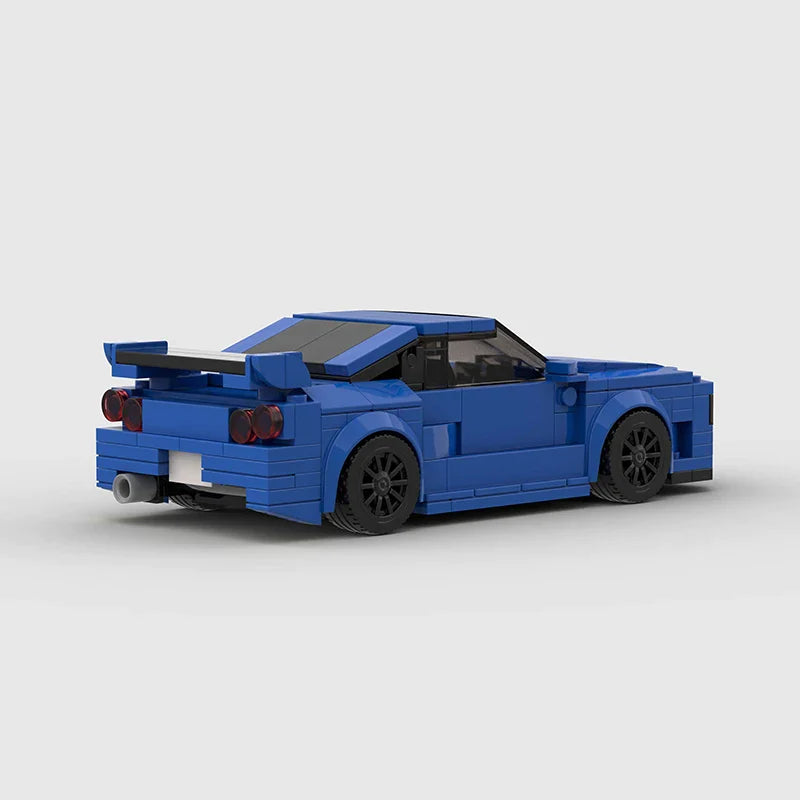 Nissan R34 Skyline GT-R Building Kit — Rear View | Rova