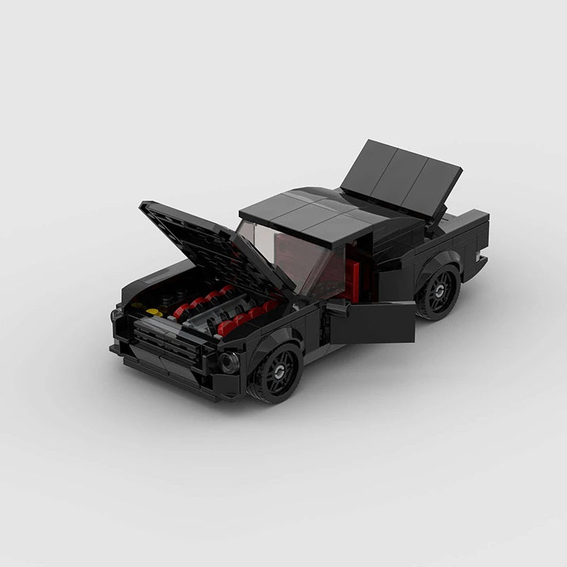 Ford Mustang Fastback Building Kit — Side View | Rova
