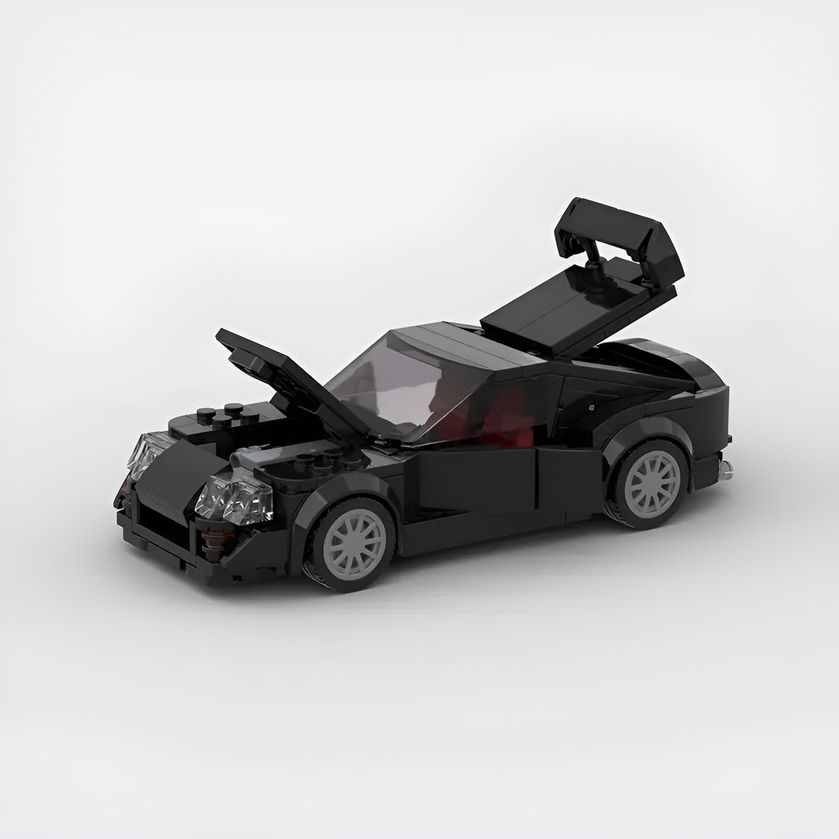 Toyota Supra Mk4 | Black Widow Building Kit — Side View | Rova