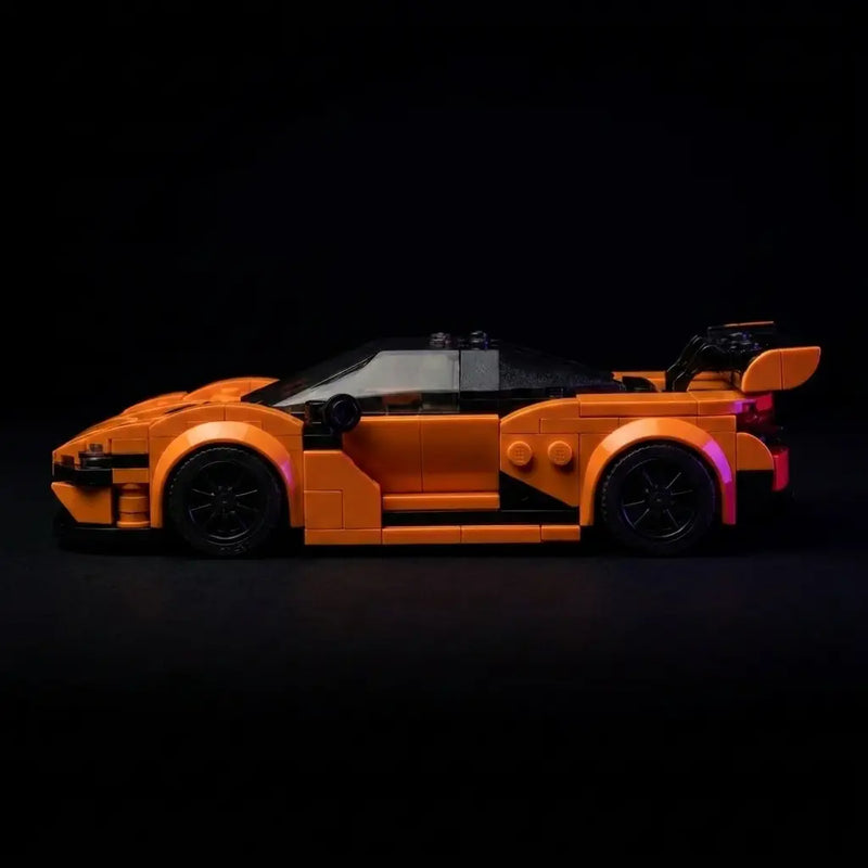 Rova McLaren 720S GT3X brick model body-line precision — every panel and aerodynamic curve traced from the real car at 1:24 scale