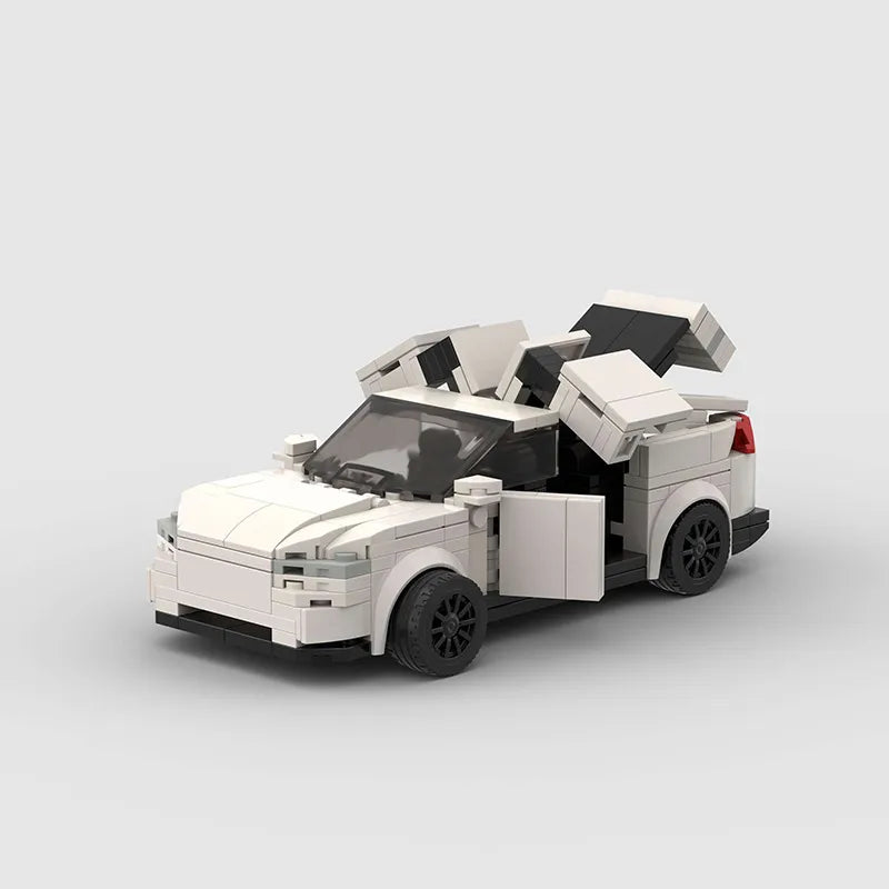 Tesla Model X Building Kit — Side View | Rova